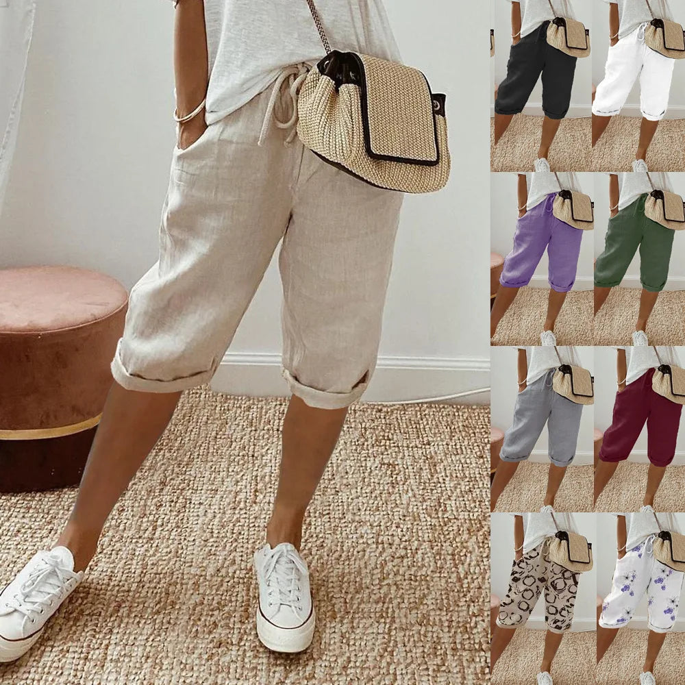 THE AURELIE | RELAXED LINEN HAREM PANTS