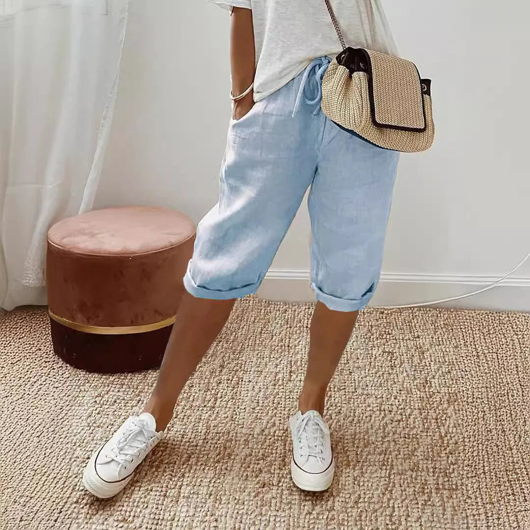 THE AURELIE | RELAXED LINEN HAREM PANTS