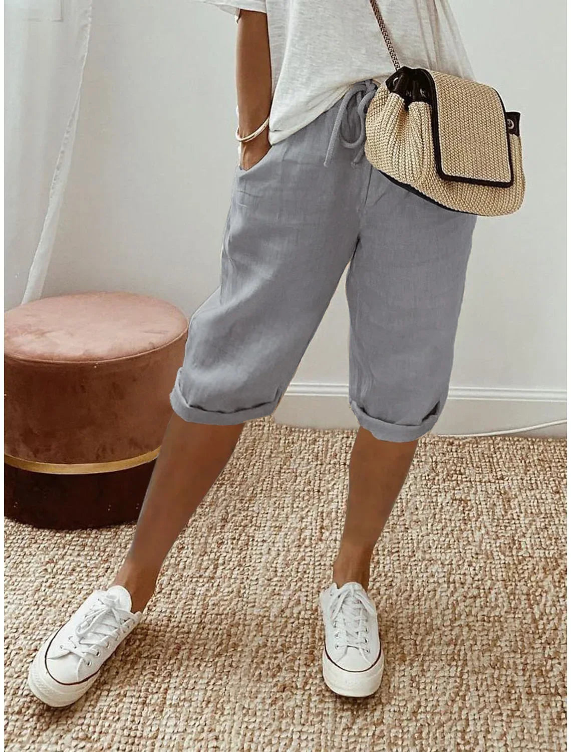 THE AURELIE | RELAXED LINEN HAREM PANTS