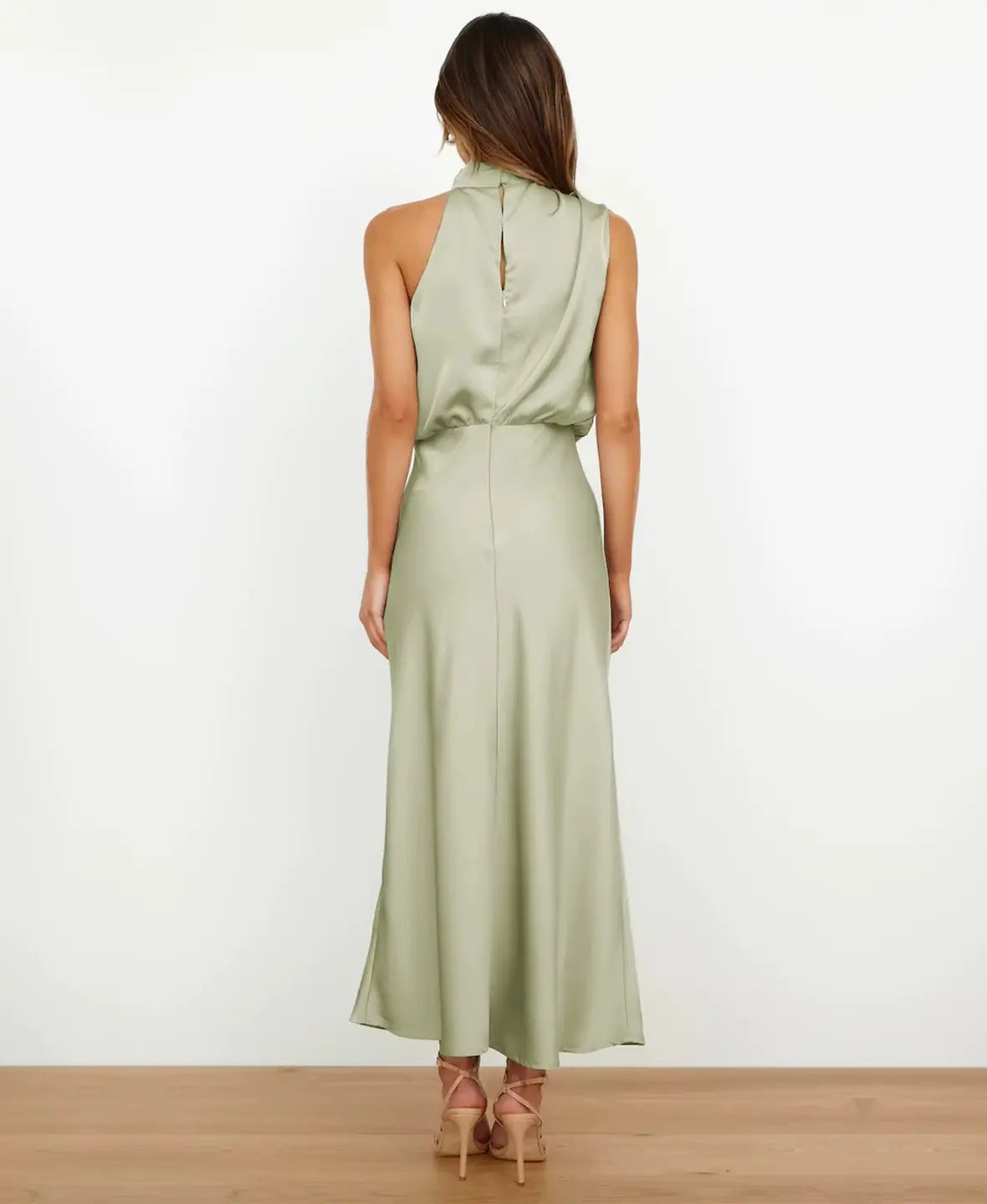THE SOLÈNE | ELEGANT HIGH-WAIST MIDI DRESS