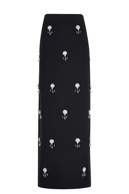 THE CELESTE | CRYSTAL MAXI SKIRT SET