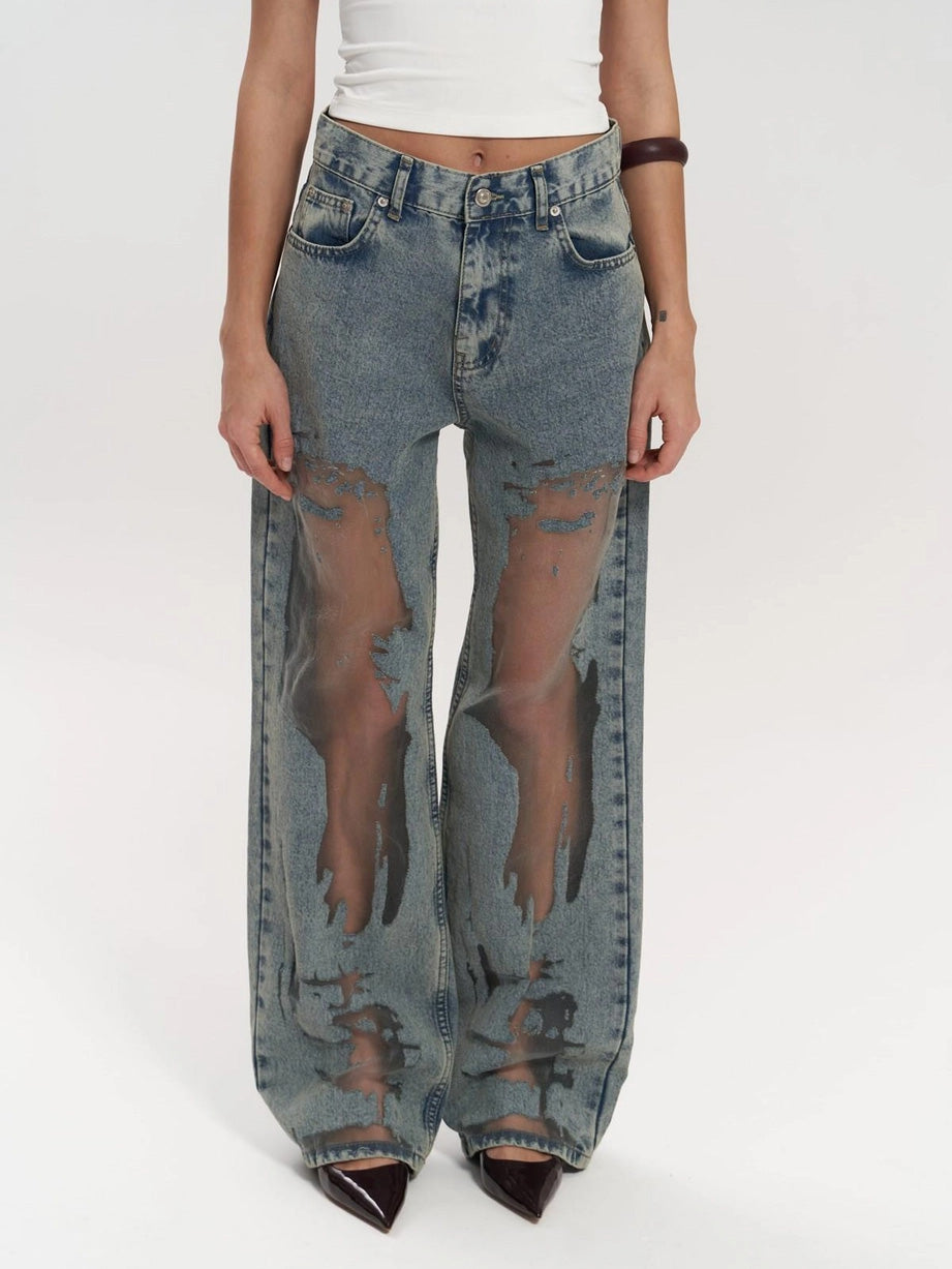 THE LYNNE | TRANSPARENT JEANS