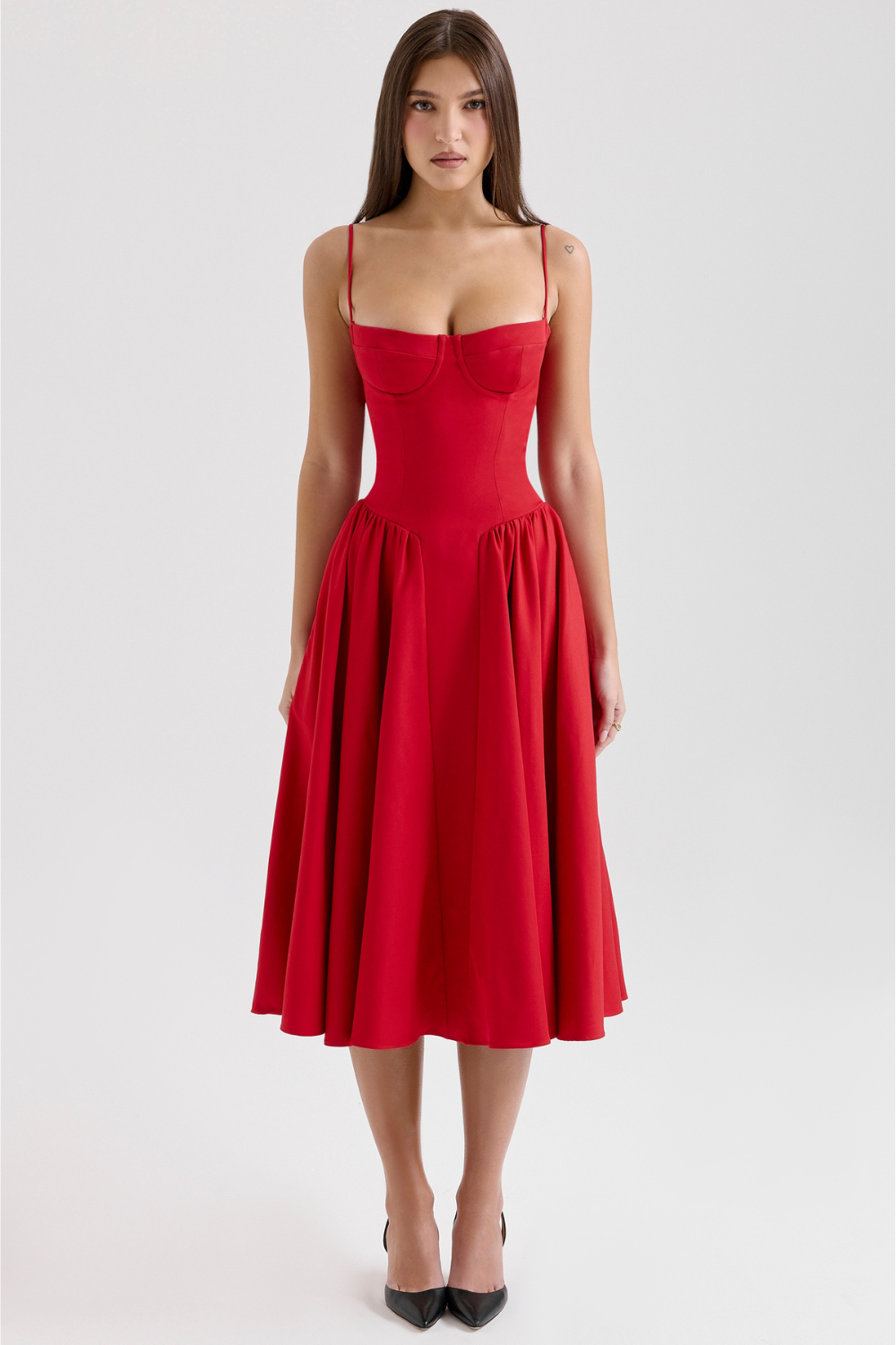 THE SERENE | CORSET MIDI DRESS [Buy 1 Get 1 Free]