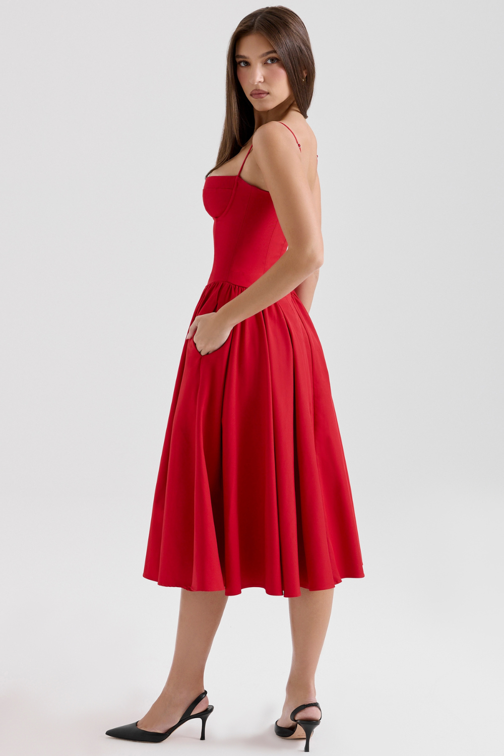 THE SERENE | CORSET MIDI DRESS [Buy 1 Get 1 Free]