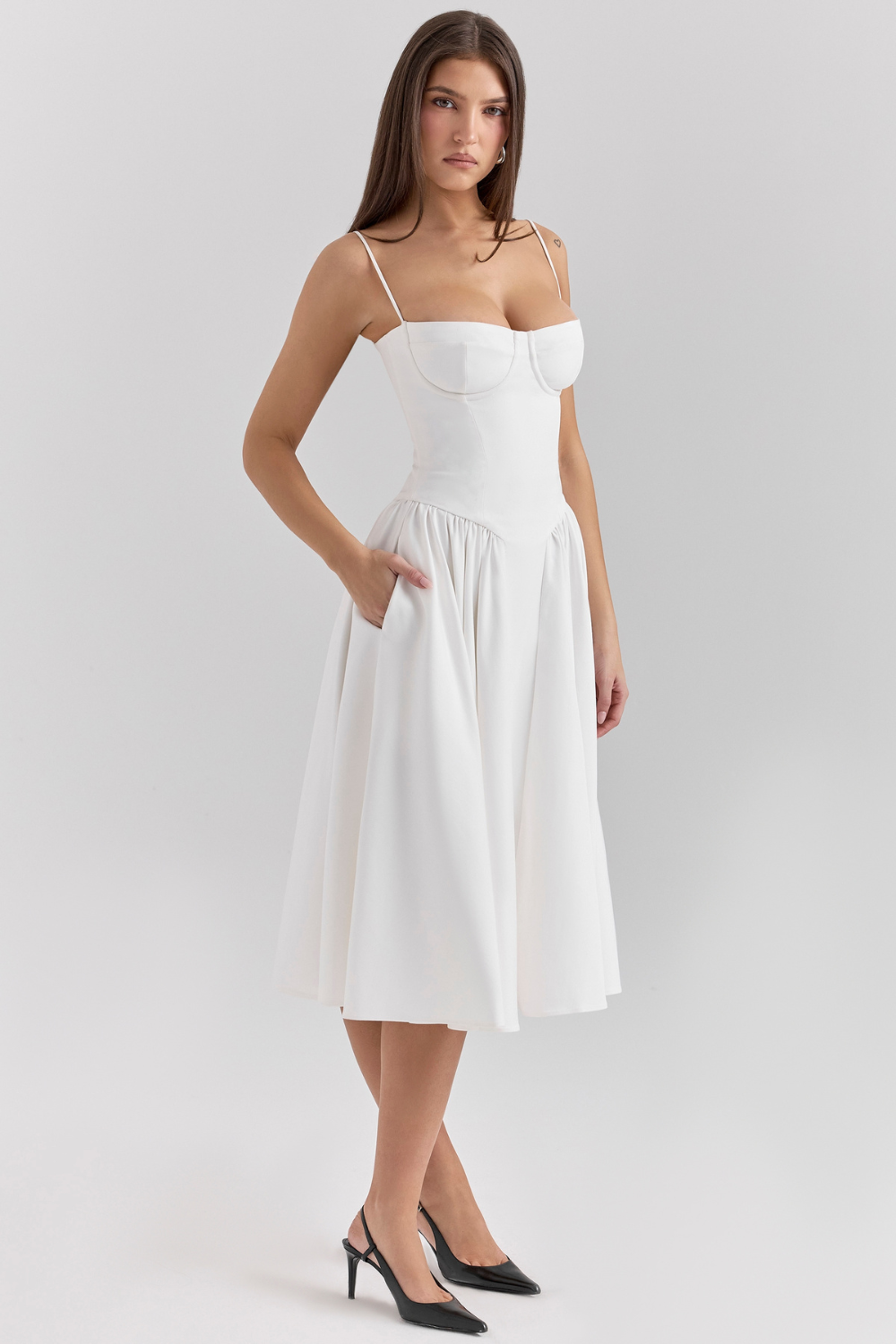 THE SERENE | CORSET MIDI DRESS [Buy 1 Get 1 Free]