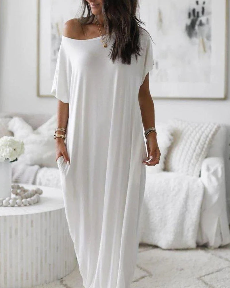 THE CASSIA | OFF-SHOULDER BATWING MAXI DRESS [Buy 2, Get 1 FREE]