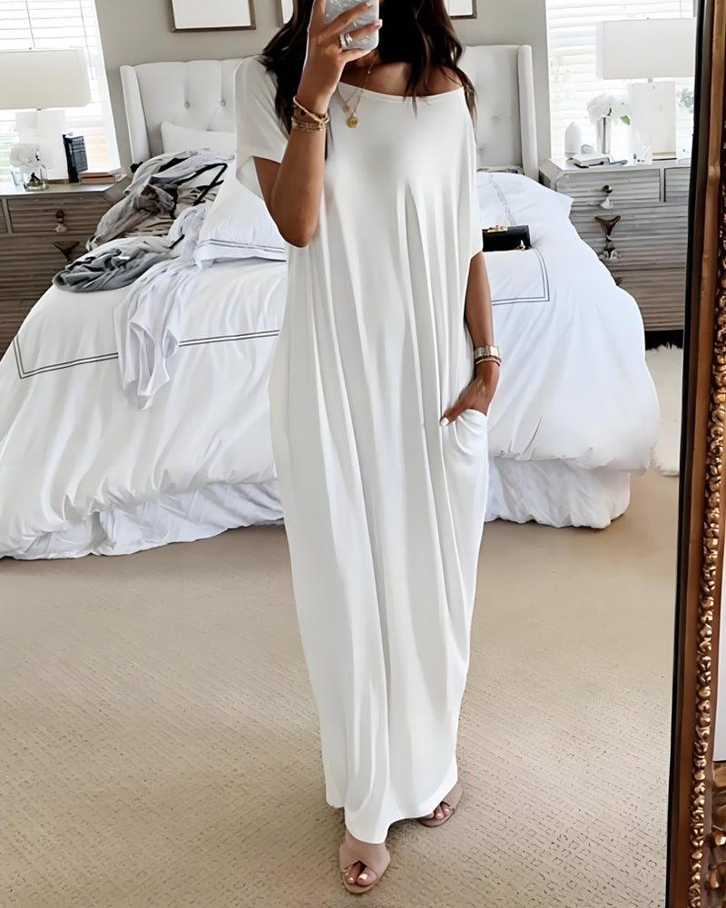 THE CASSIA | OFF-SHOULDER BATWING MAXI DRESS [Buy 2, Get 1 FREE]
