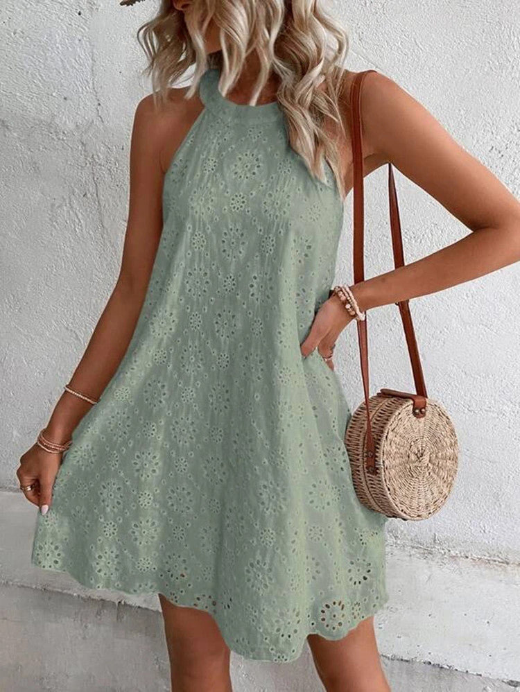 THE ISOLA | EMBROIDERED COTTON SUNDRESS