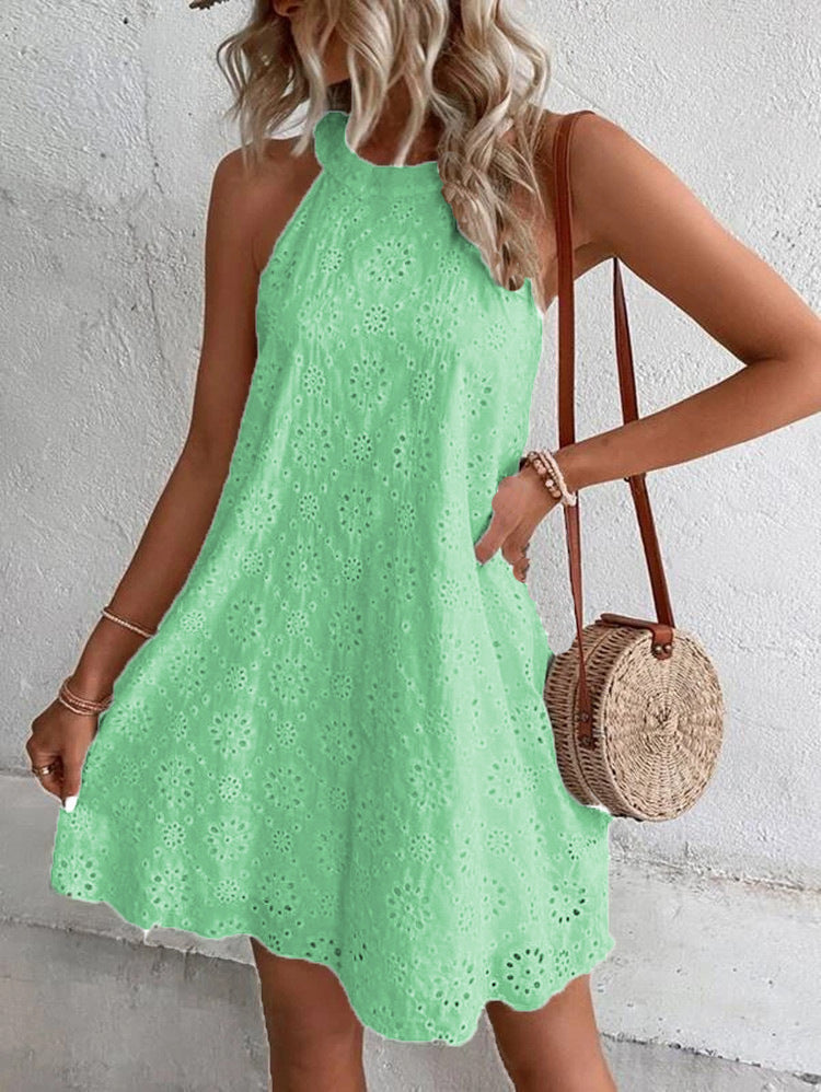 THE ISOLA | EMBROIDERED COTTON SUNDRESS