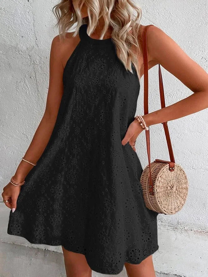 THE ISOLA | EMBROIDERED COTTON SUNDRESS