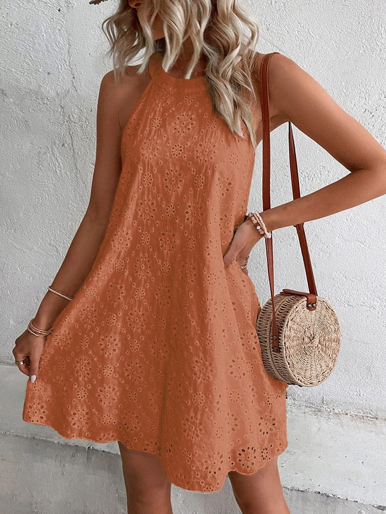 THE ISOLA | EMBROIDERED COTTON SUNDRESS