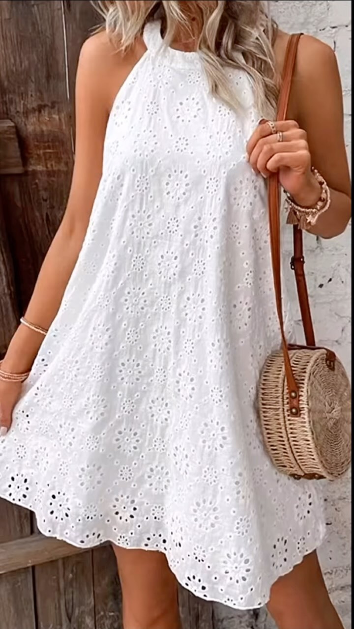 THE ISOLA | EMBROIDERED COTTON SUNDRESS