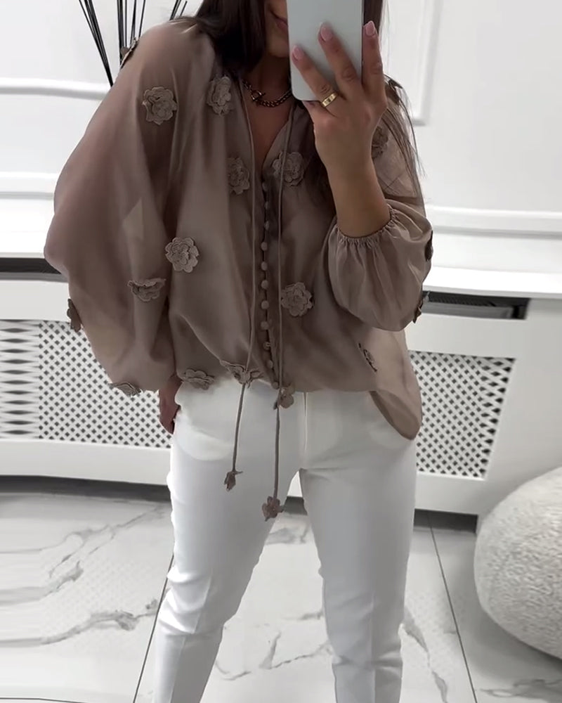 THE LYSANDRA | ELEGANT BLOOM BLOUSE