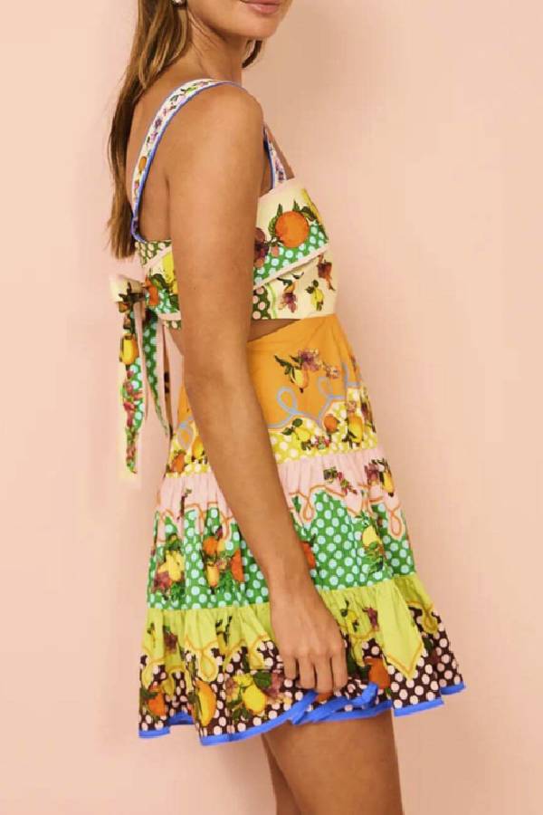 THE DONNA | PLEATED HEM MINI DRESS