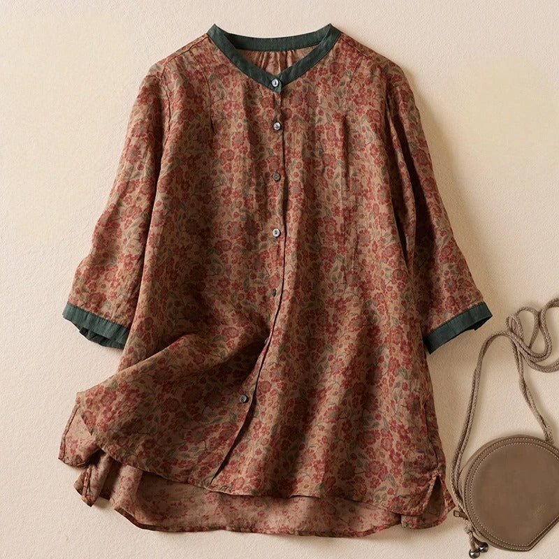 THE CYRA | BREEZY LINEN BLOUSE