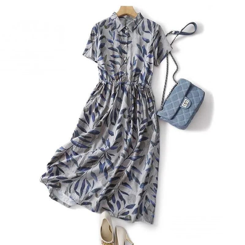 THE AMARIE | BREEZY LINEN MIDI DRESS