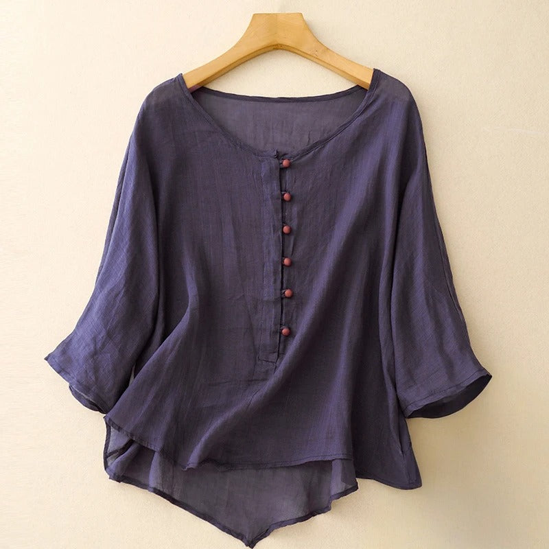THE GLORIA | LINEN BLOUSE