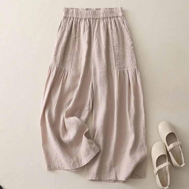 THE NARAYE | LINEN TAPERED TROUSERS