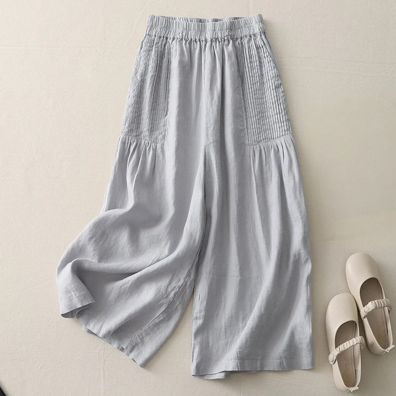 THE NARAYE | LINEN TAPERED TROUSERS