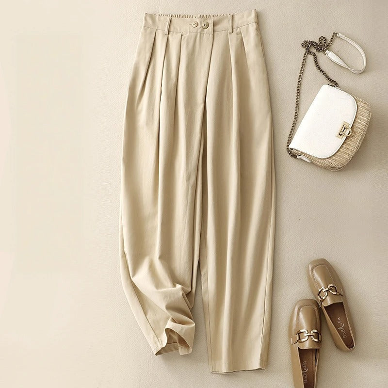 THE NOURA | RELAXED LINEN TROUSERS