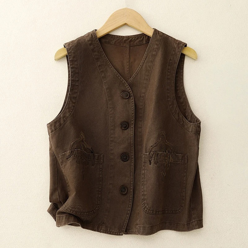 THE LOVELY | LINEN EASE VEST