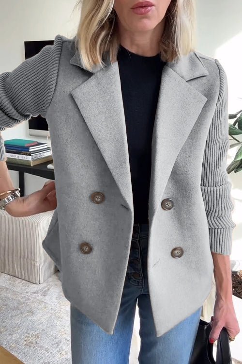 THE GISELLE | KNIT-SLEEVE ELEGANCE JACKET