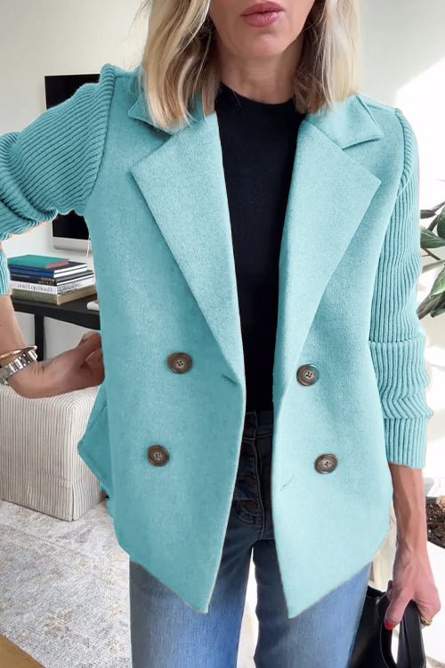 THE GISELLE | KNIT-SLEEVE ELEGANCE JACKET