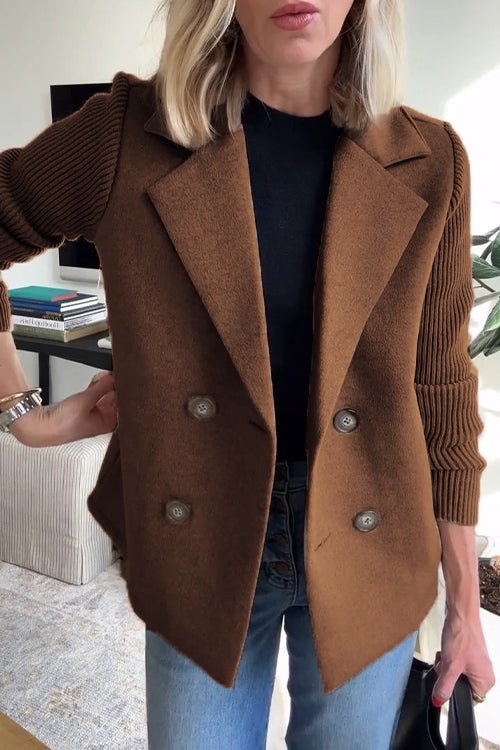 THE GISELLE | KNIT-SLEEVE ELEGANCE JACKET