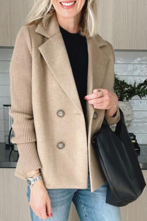 THE GISELLE | KNIT-SLEEVE ELEGANCE JACKET
