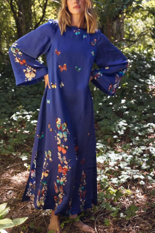 THE HANNAH | LONG SLEEVE LOOSE LONG DRESS