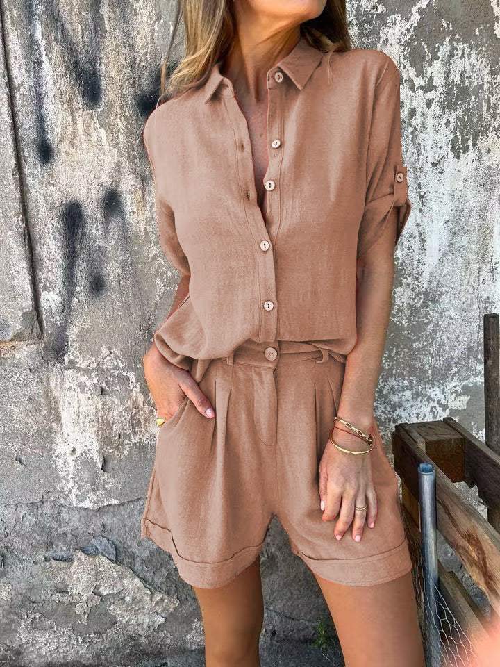 THE ELVINA | RELAXED LINEN TWO-PIECE SET