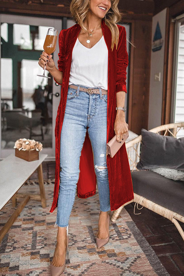 THE ROYAL | VELVET KIMONO COAT