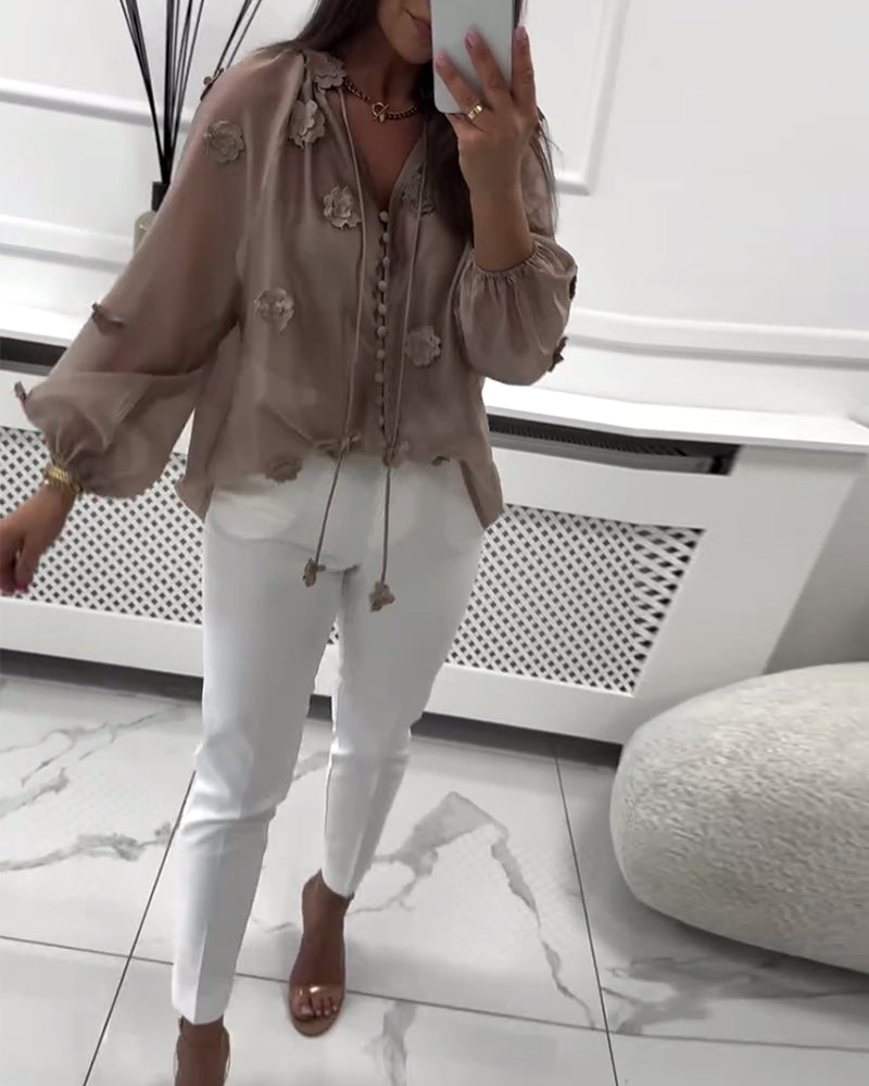THE LYSANDRA | ELEGANT BLOOM BLOUSE