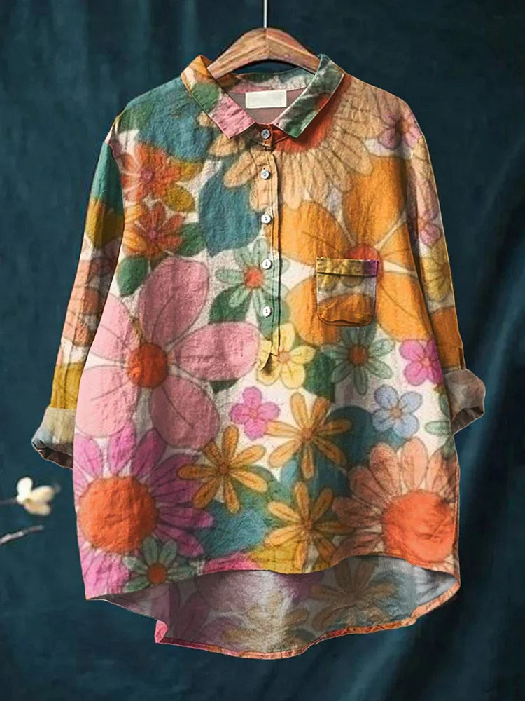 THE LEILA | FLOWER PRINT SHIRT