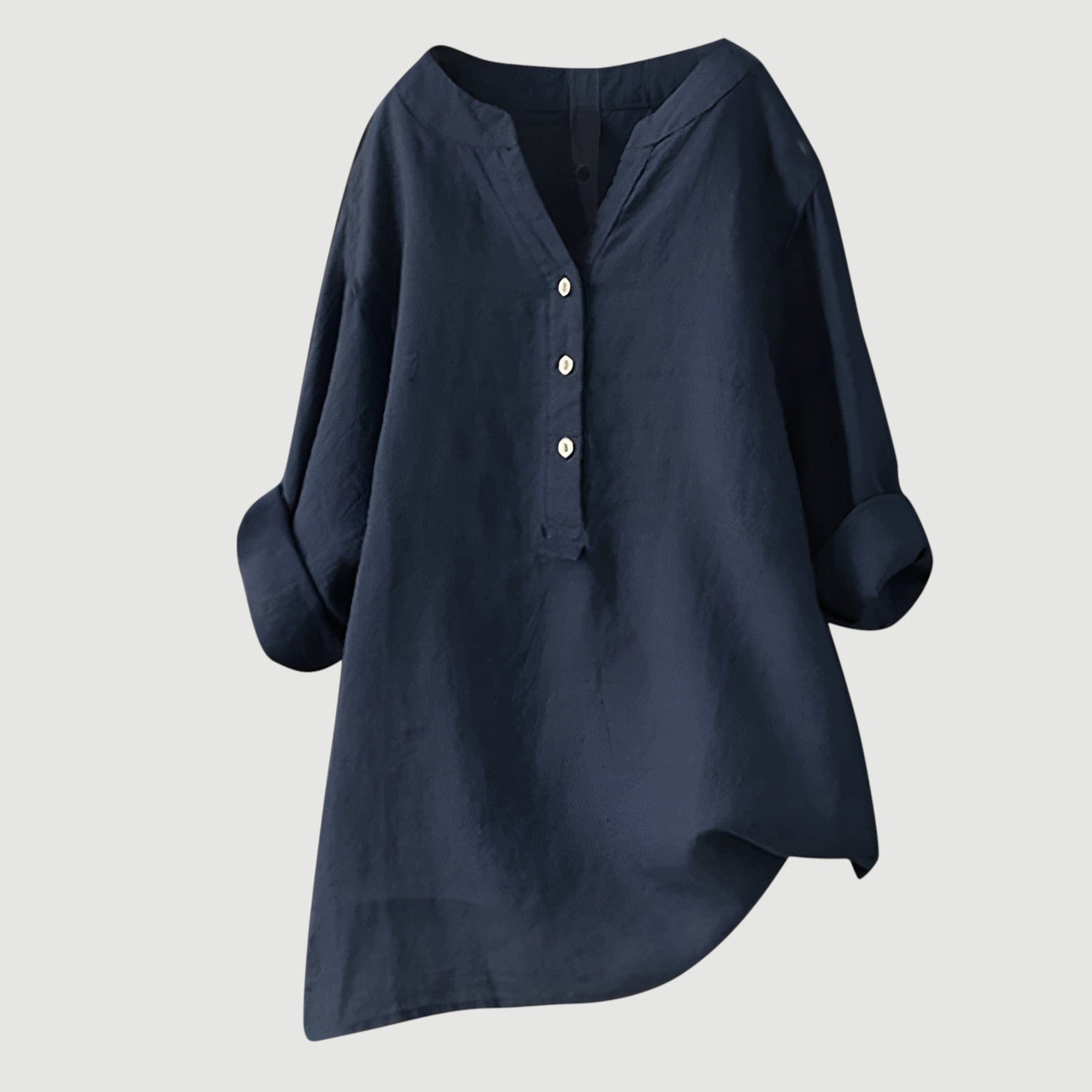 THE YSENA | BUTTON-FRONT LINEN SHIRT