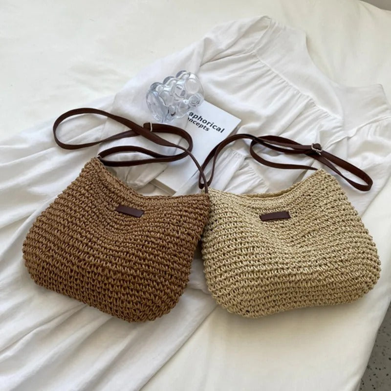 THE ADELIE | SUMMER STRAW CROSSBODY