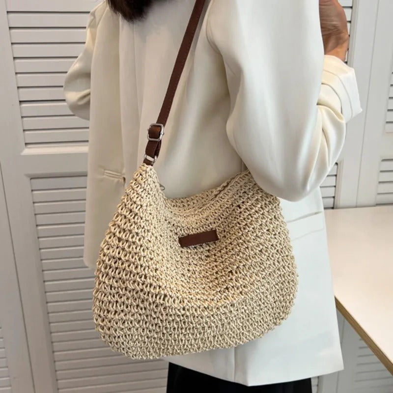 THE ADELIE | SUMMER STRAW CROSSBODY