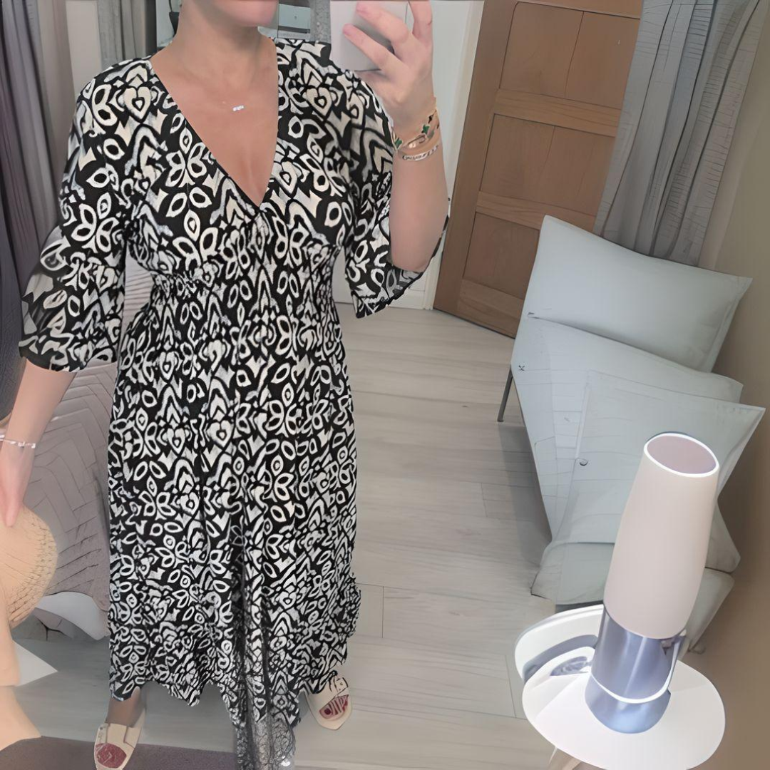 THE ISABELLA | BOHO PRINTED MAXI DRESS