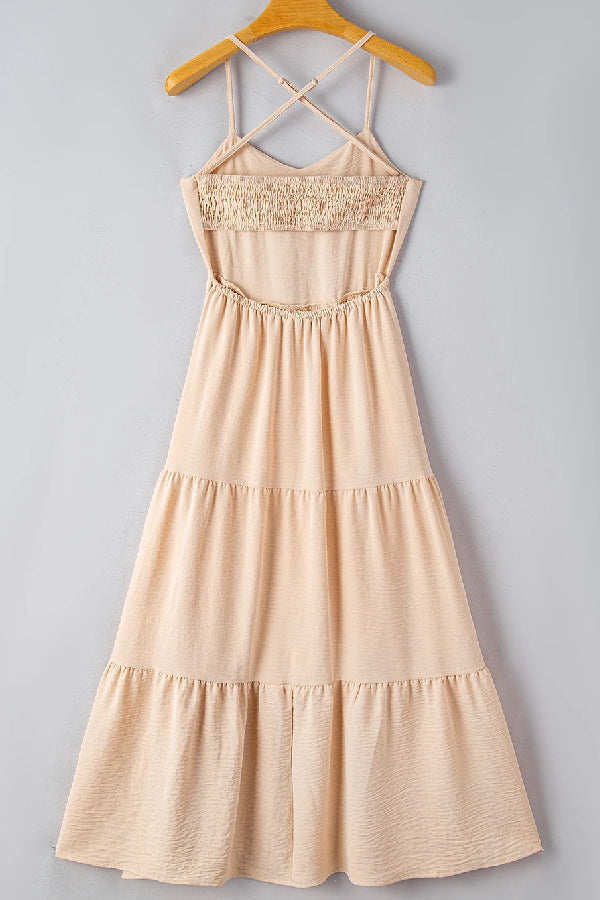 THE ANNA | BODICE TIERED MAXI DRESS