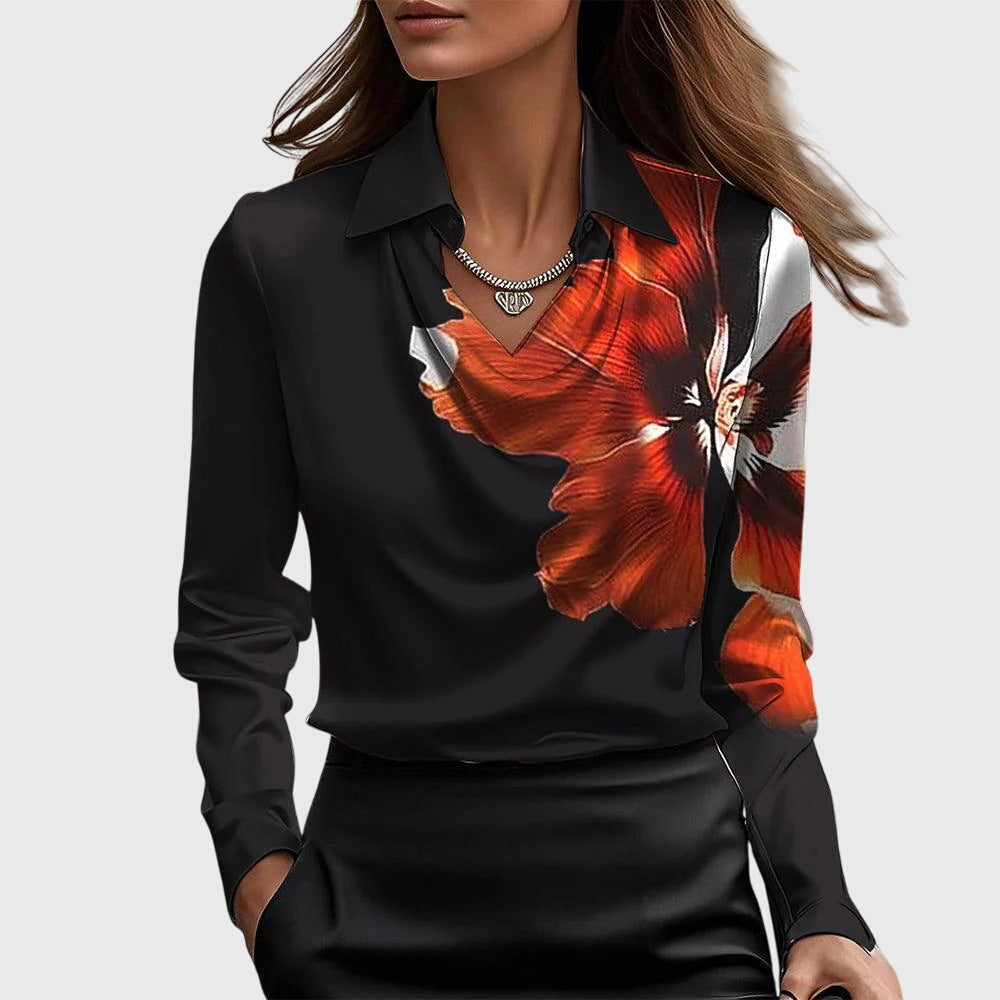 THE EVELYN | ELEGANT DRAPED BLOUSE