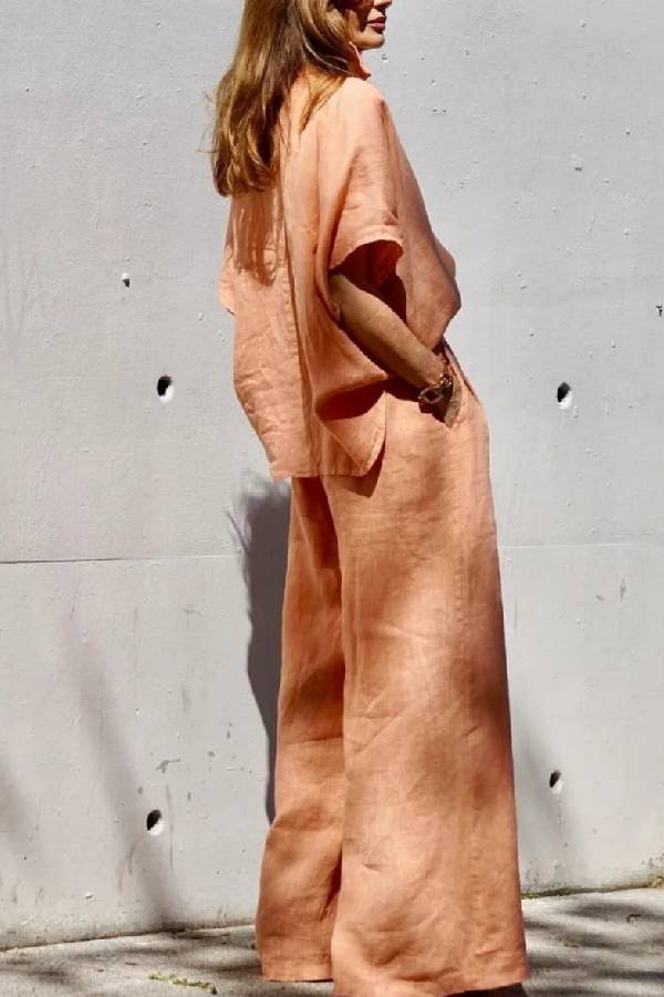 THE ISABELLE | LINEN TWO-PIECE SUIT