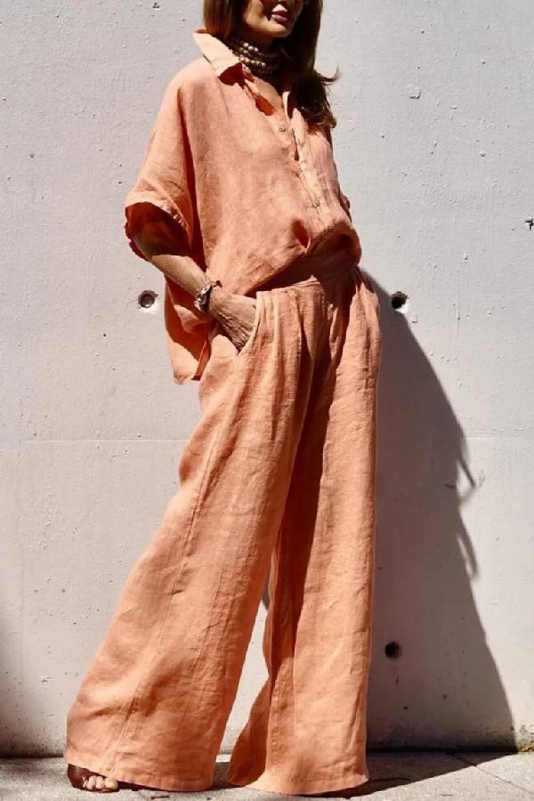 THE ISABELLE | LINEN TWO-PIECE SUIT