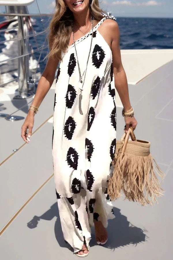 THE SARAH | ONE SHOULDER LOOSE MAXI DRESS