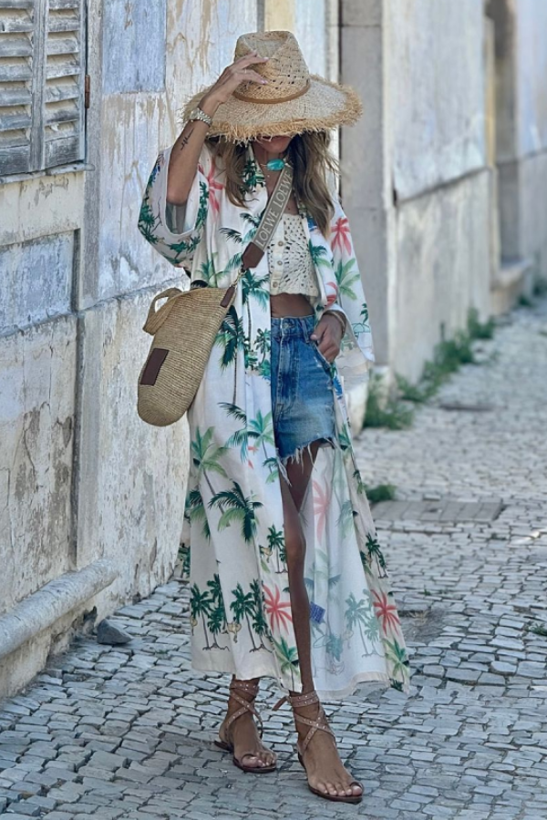 THE GRACE | LACE-UP LOOSE LONG SKIRT