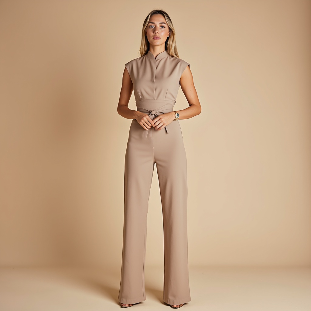 THE HANNAH | SLEEVELESS ELEGANCE JUMPSUIT