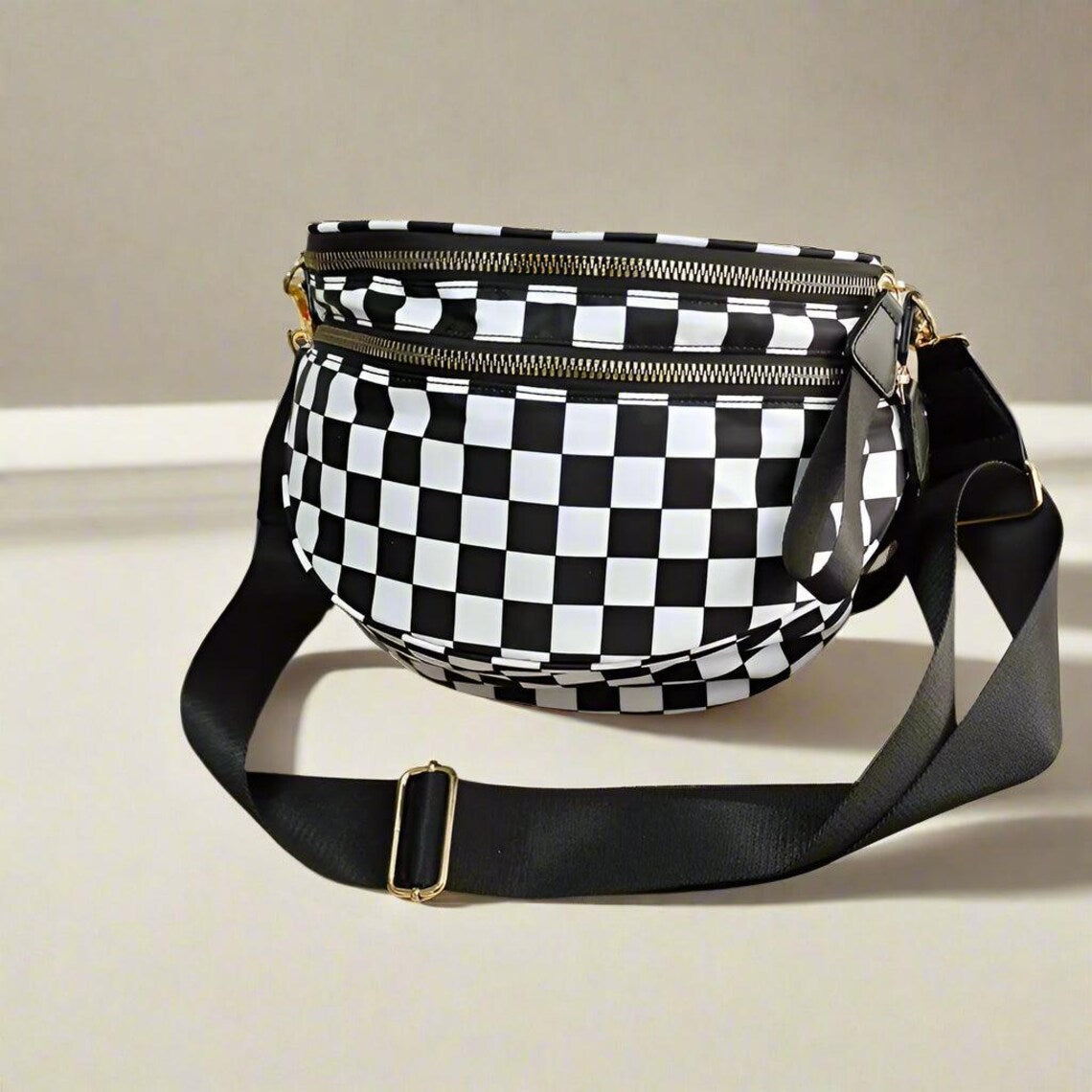 THE KAYA | MODERN CHECK BUM BAG