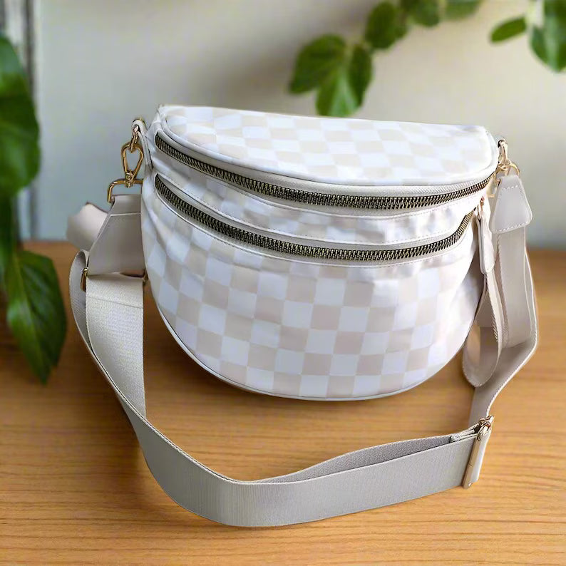 THE KAYA | MODERN CHECK BUM BAG