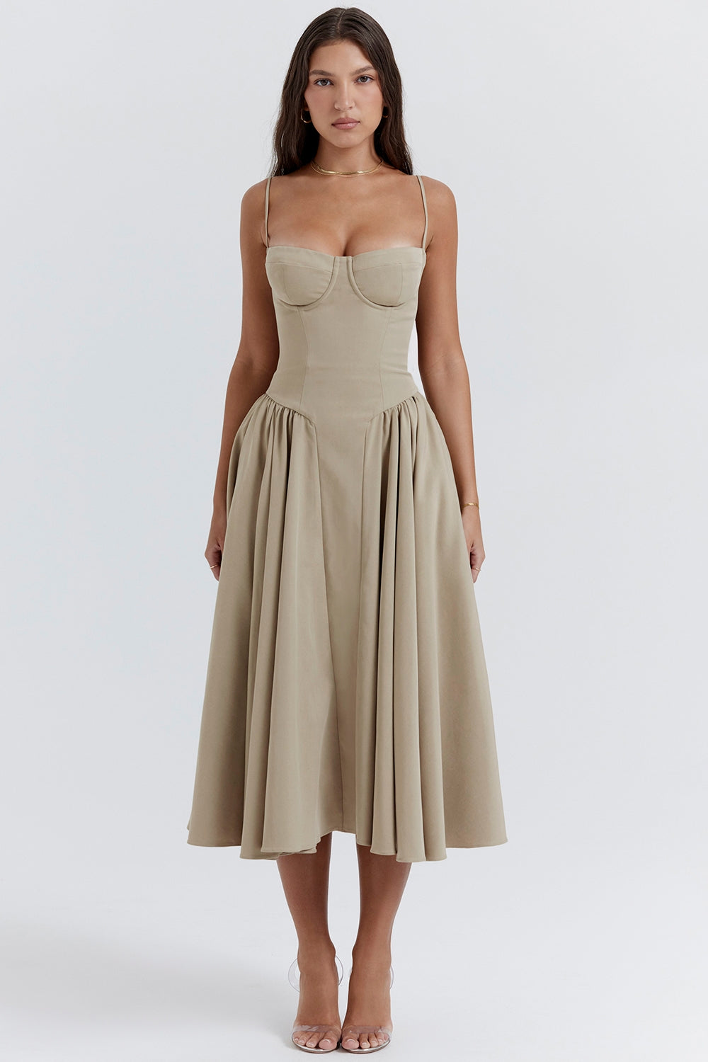 THE SERENE | CORSET MIDI DRESS [Buy 1 Get 1 Free]