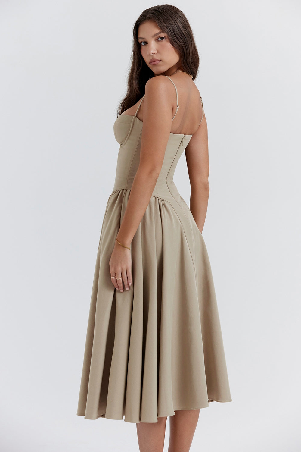 THE SERENE | CORSET MIDI DRESS [Buy 1 Get 1 Free]
