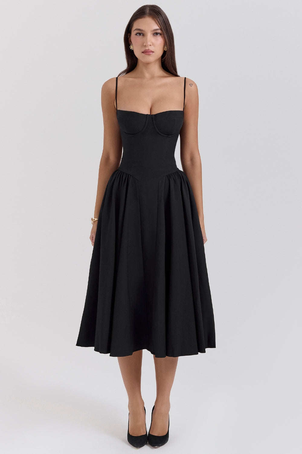 THE SERENE | CORSET MIDI DRESS [Buy 1 Get 1 Free]